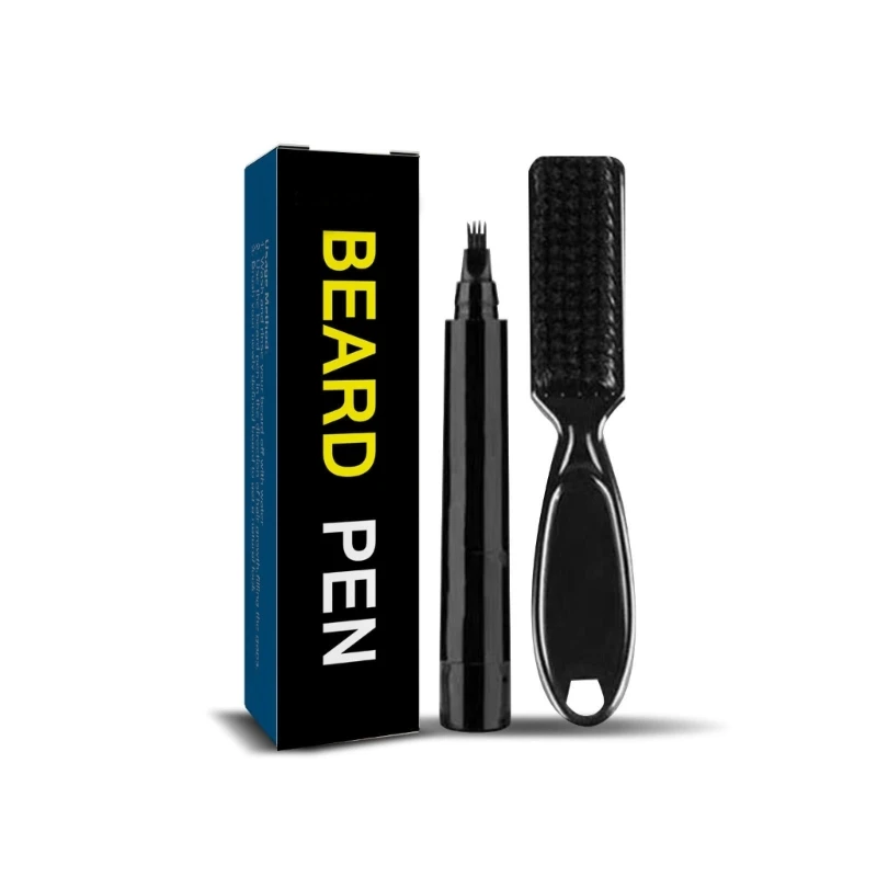 Waterproof Beard Filling Pen Waterproof Beard Brush Natural Looking Tool Drop Shipping 2