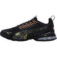 PUMA Voltaic Evo Sports Chaussures de course décontractées basses polyvalentes, amortissantes, durables et respirantes, unisexes, noir, orange, vert, 379602-01 5