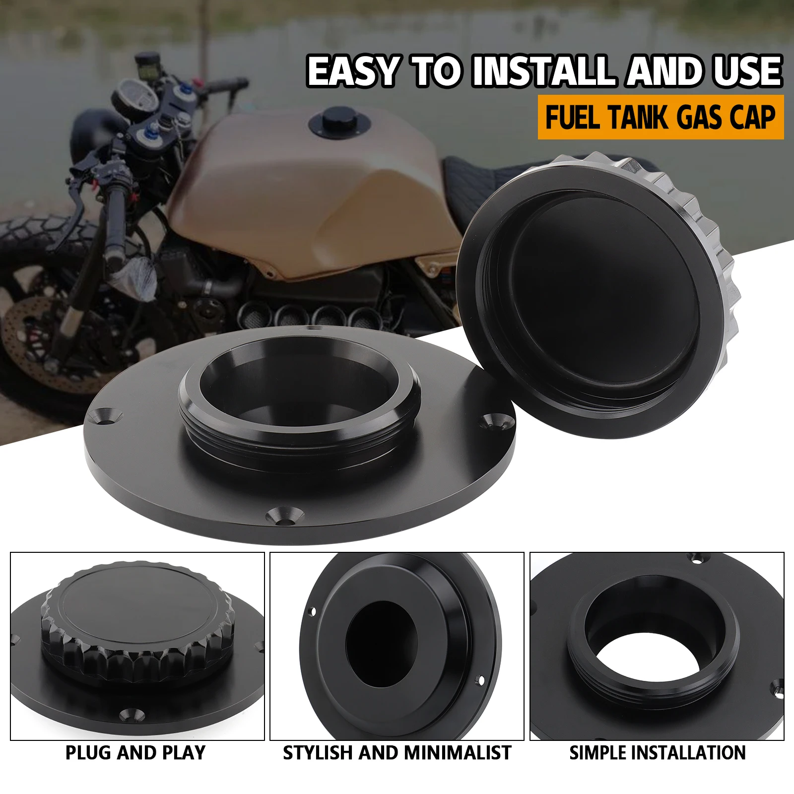 BMW K 75 K 100 K 1100　タンクキャップ　アルミニウム BMW K75,K100,K1100用のオートバイ燃料タンクキャップ