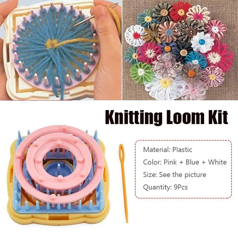 Weave Sewing Home Yarn Knit Needle Daisy Pattern Maker Knitted Toy Knitting Loom Craft Tool