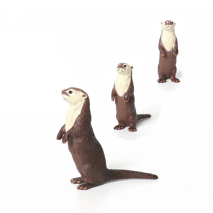 Wild Animal Adventure Series: Sloth & Otter Figurine Set - Educational Toy Collection