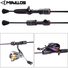 Mavllos DELICACY Bait Fishing Rod L.W 0.6-8g Hollow/ Solid Fast Single Tip Ultralight Carbon UL Spinning Casting Rod
