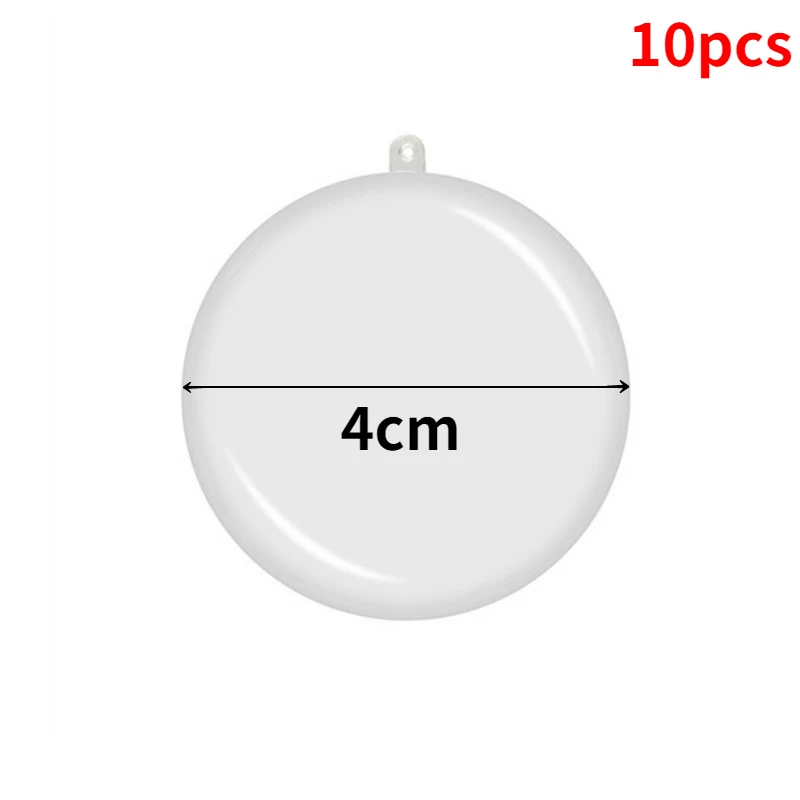 thumbnail image 1 of 10 piezas de bolas de plástico transparente abiertas para adornos navideños, adornos transparentes para fiestas de Navidad, cajas de regalo para niños, 1 of 5