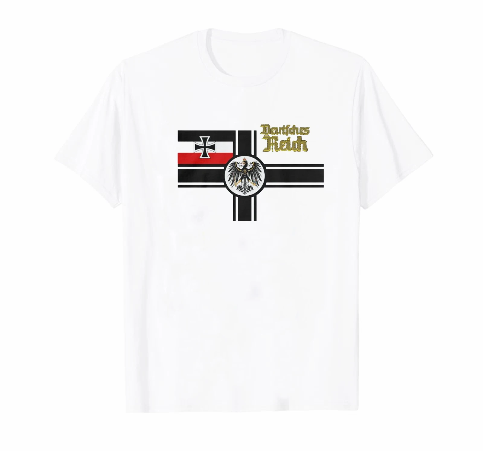 

WW1 German War Flag Deutsches Reich T-Shirt 100% Cotton O-Neck Summer Short Sleeve Casual Mens T-shirt Size S-3XL