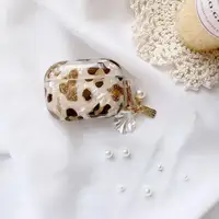 Pearl Earphone Cases For Airpods Pro 2 Leopard Pendant Headphone Protective Cover For Apple Airpod 3 Pro 2 1 3rd Generation Case 6