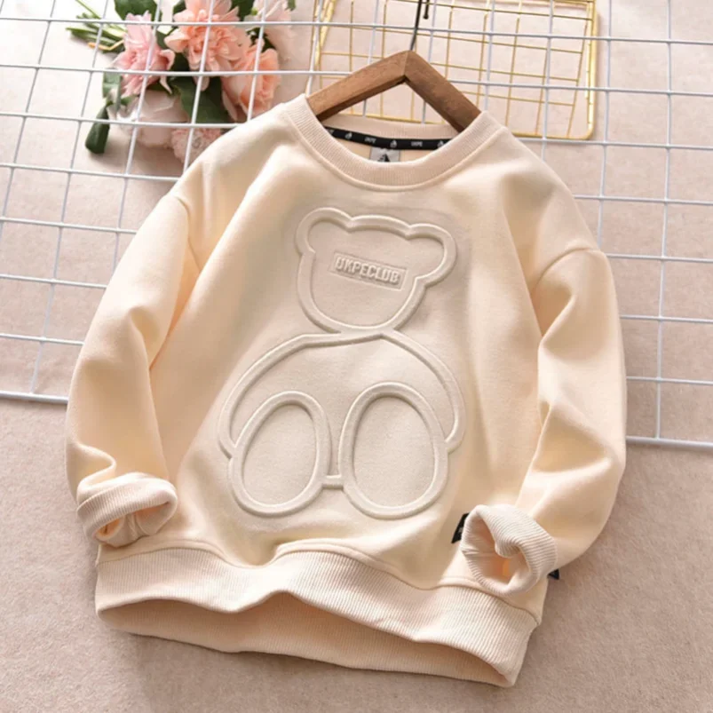 Bear Print Kids Sweatshirt 4