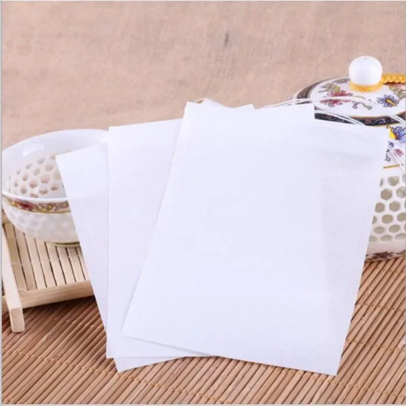 100Pcs/Lot Teabags 5.5 x 7CM Empty Flower Tea Bags With String Heal Seal Filter Paper for Herb Loose Tea Bolsas de te