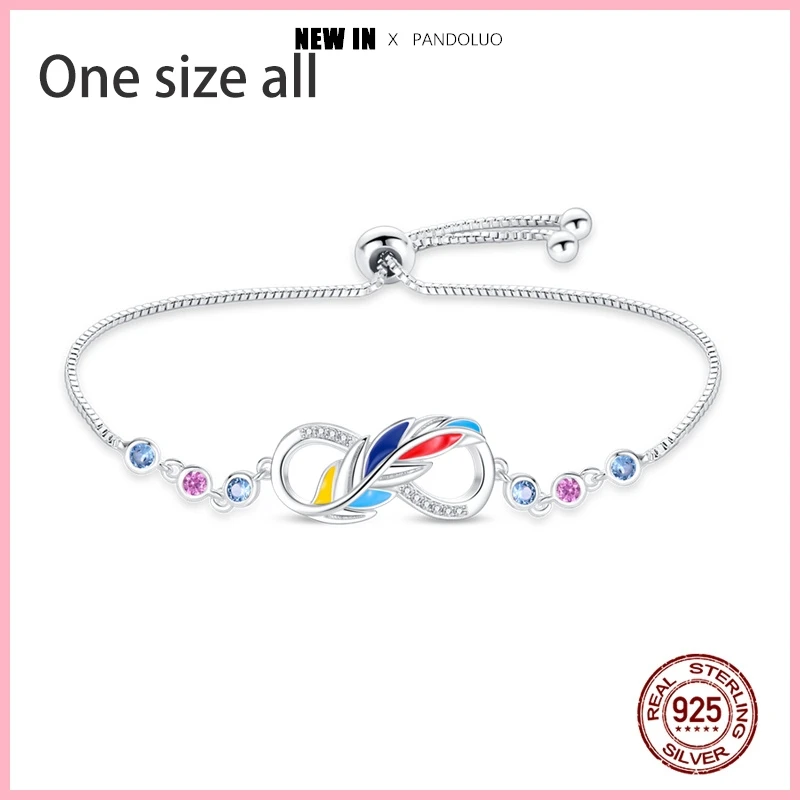 thumbnail image 1 of Gran oferta de pulsera de cuentas con cadena de serpiente y circonita en forma de corazón para mujer, abalorio de plata 925 compatible con cuentas Pandora originales, joyería DIY, Buen regalo, 1 of 5