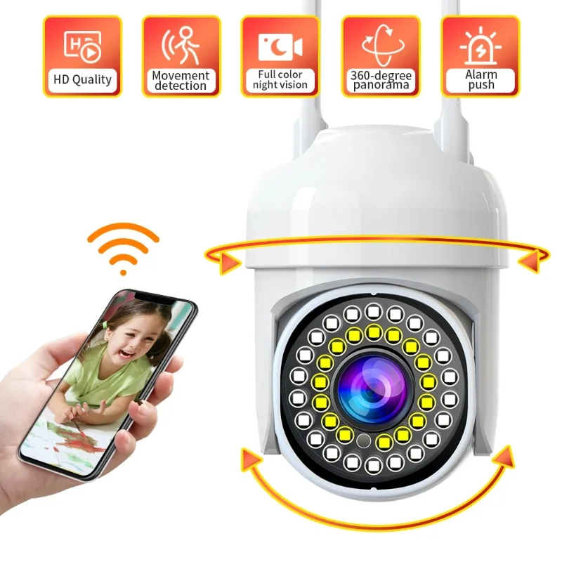 

5G Wifi Bulb Surveillance Camera Night Vision Wireless Home Camera 2MP CCTV Video Security Protection Camera Wifi Monitor EU