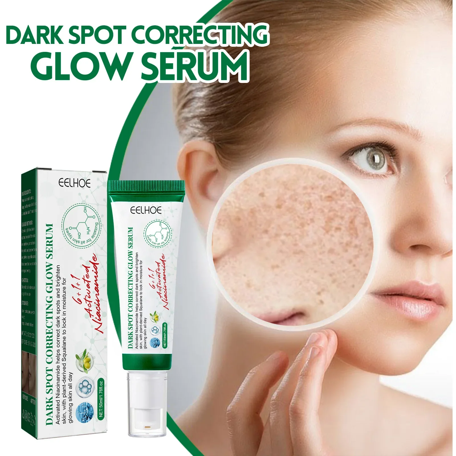 Whitening Freckle Serum Fade Pigmentation Moisturizing Brightening Improve Dull Anti Aging Remove Dark Spots Face Care Essence 4