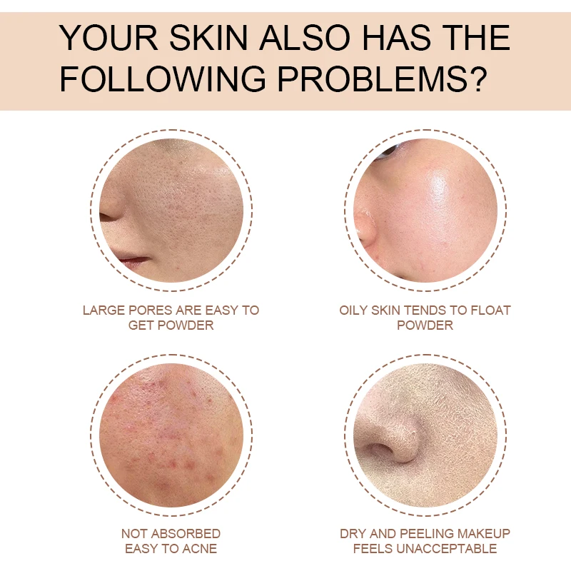 Long-lasting waterproof and sweatproof concealer with natural nude Maquiagem Liquid Concealer Beauty Face  Cosmetics Makeup Base 6