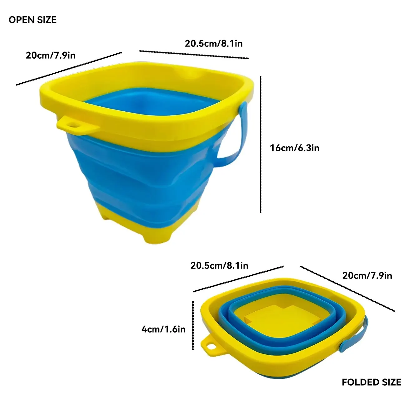 Children's Collapsible Bucket Dredging Sand Multi-functional Portable Beach Water Toy 2