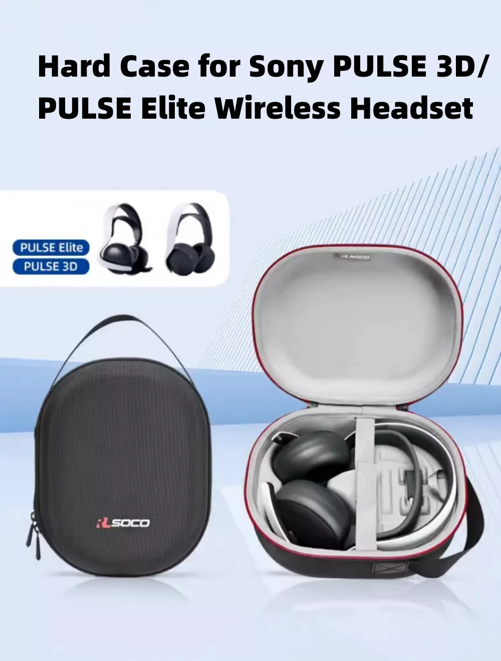 

Hard Carrying Case Compatible with Playstation Pulse Elite Wireless Headset, Sony PS5 Pulse Elite Headset Storage Protective Bag