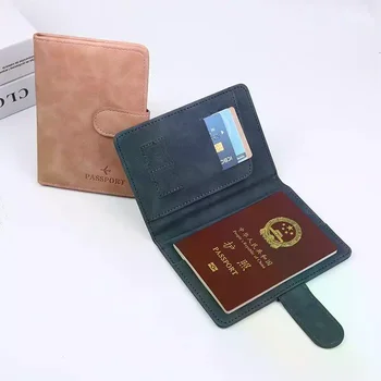 Porta passaporto/porta biglietti in pelle PU, leggero e portatile, design con più scomparti, portafoglio da viaggio per passaporto