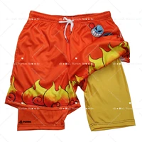 Men's Gym Shorts Double Layer Performance Shorts 2 in 1 Compression Stretchy Sports Shorts Quick Dry Fitness Workout Summer 2