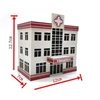 1:87 Scale Diorama Buildings Model Police Station Hospital Office Architectural Model Collection Gift Toy 3