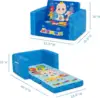Flip-Out Chair - 2-in-1 Convertible Sofa to Lounger for Kids 3