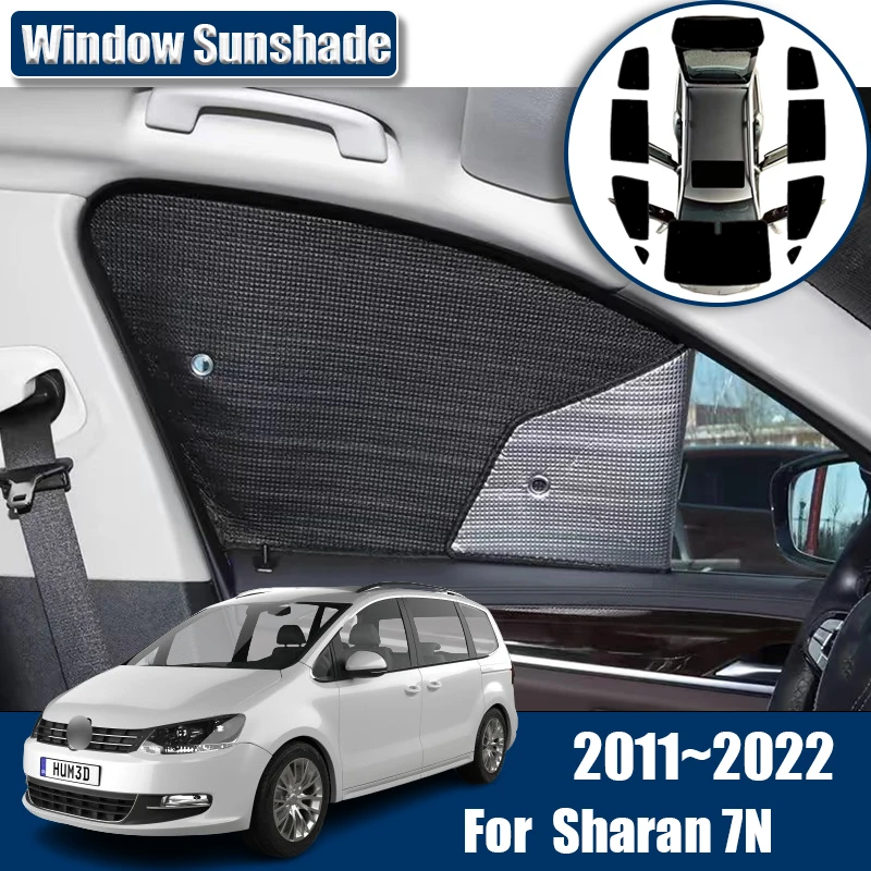 For Volkswagen Sharan 7N VW SEAT Alhambra 2011~ Accessories Car Full Coverage Sunshade Sunscreen Window Anti-UV Visors Parts car sunshade windshield sunshade windshield sun shade