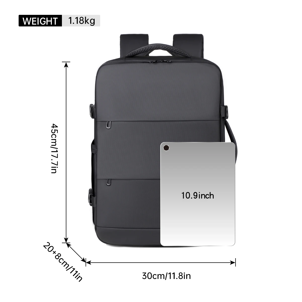 Large-Capacity Outdoor Backpack with Shoe Compartment, Travel and Business Multifunctional Backpack, Men's Computer Bag, Cross-Border Expandable for Commuting