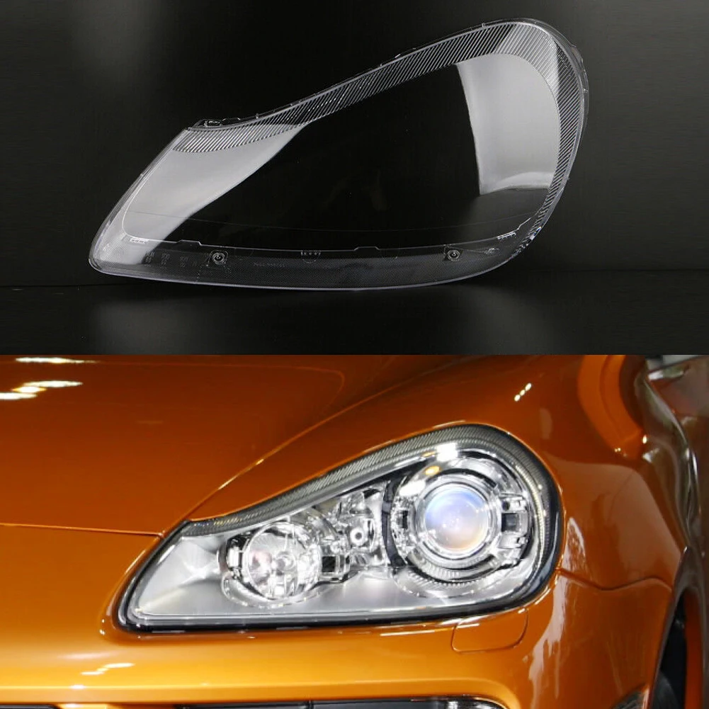 

Front Left Clear PC Headlight Lens Cover Shell Fit for Porsche Cayenne 2007 2008 2009 2010