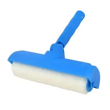 1pc Ceiling Paint Roller 10-inch Ceiling Repair Roller Adjustable Handle Painting Roller No-Drip Home Painting Brush With Shield