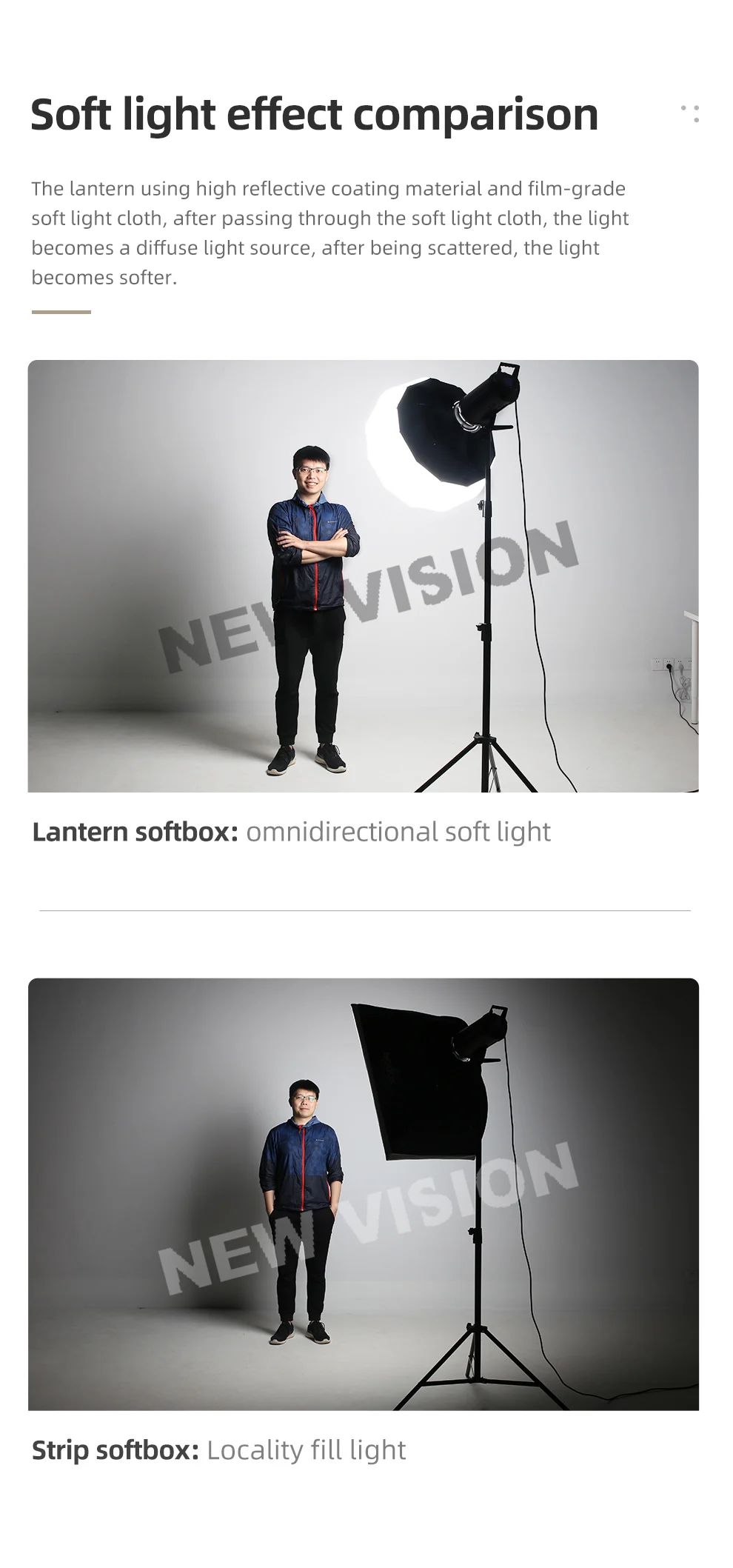 Portable Quick-Install Round Shape Lantern Softbox Light CS-50D 50cm CS-65D 65cm