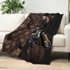Fashion B-BearbricksS Printed comfortable and soft sofa living room bedroom Plush blanket suitable for home travel and gifts 5