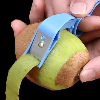 ผักผลไม้ Peel Peeler มีด Apple Kiwi Potato Peelers เครื่องตัดส้มสแตนเลสแบบพกพาคู่มือครัว Peeling เครื่องมือ 2