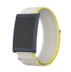 Adjustable Nylon Strap for Smart Watch - Sport Wrist Band Loop Accessory (Yellow Gray)