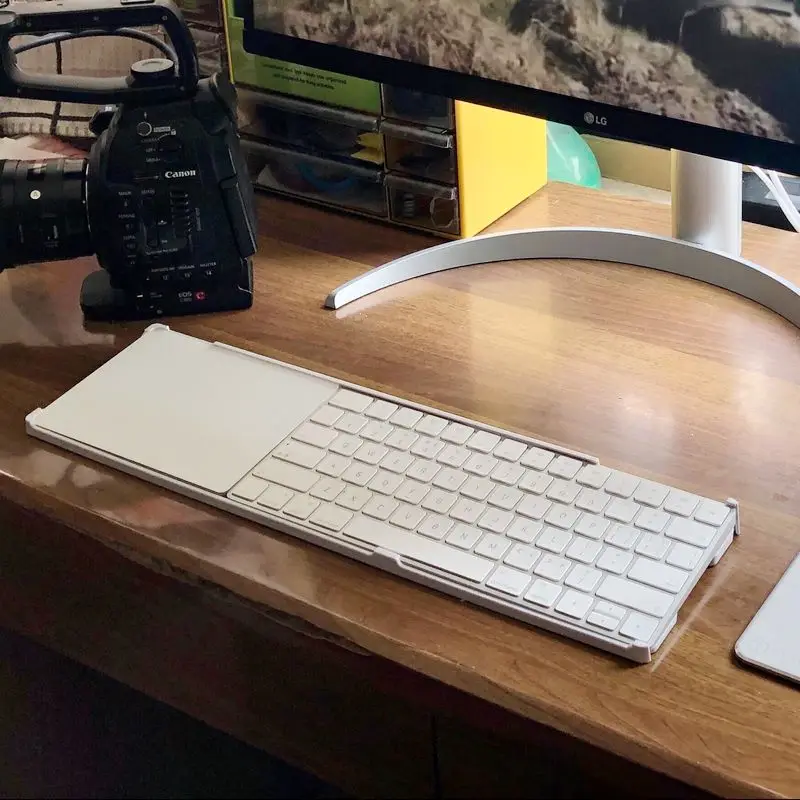 Suporte de Teclado Mágico Apple Imac em Quadro da Bandeja Identificação do Toque Trackpad A1644 2449 2450 A1535 Case do Apoio - Imagem 5