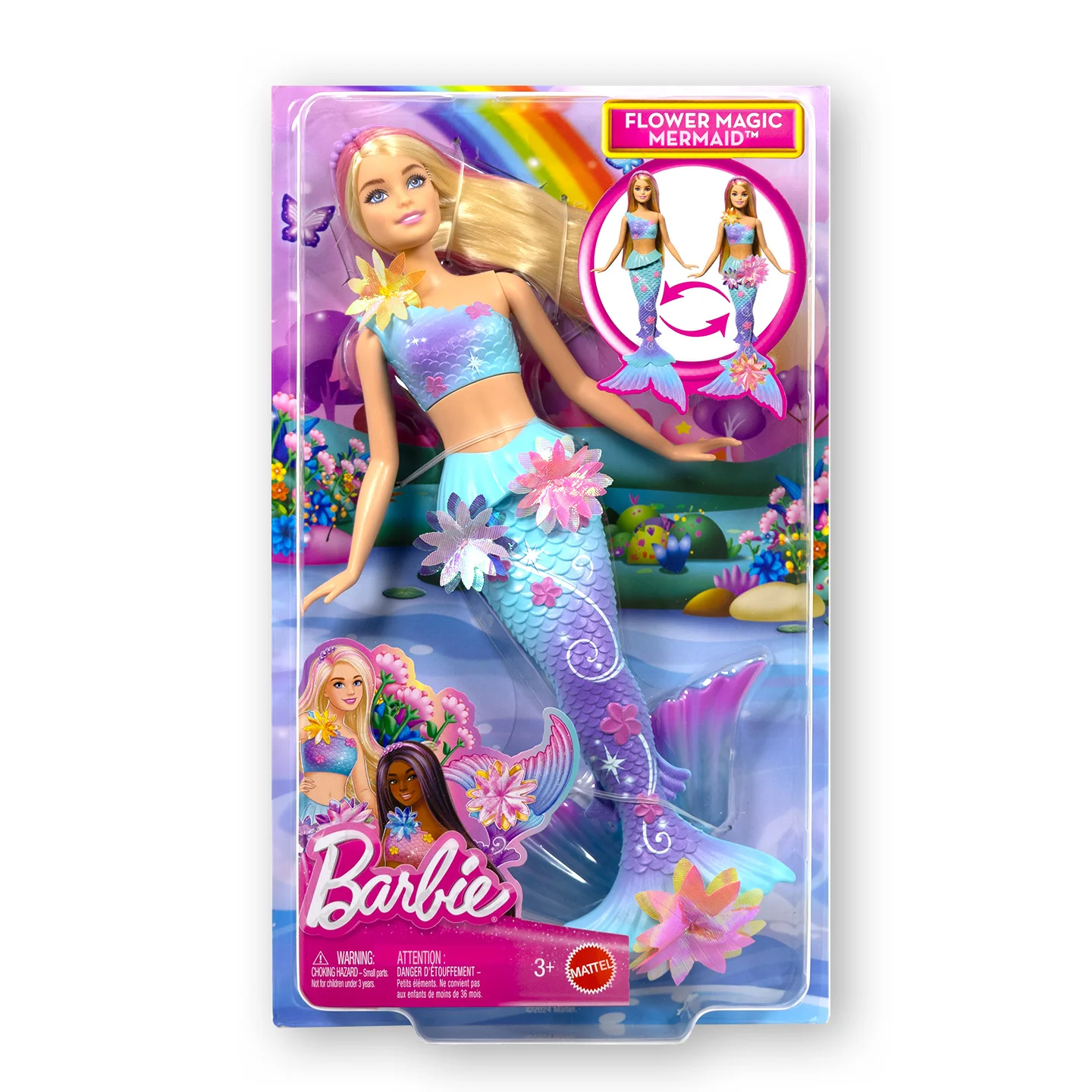 Original Barbie Dolls Barbie Action Figures Toys Dream Flower Mermaid Fairy Tale Series Interactive Experience of Dressing Toys