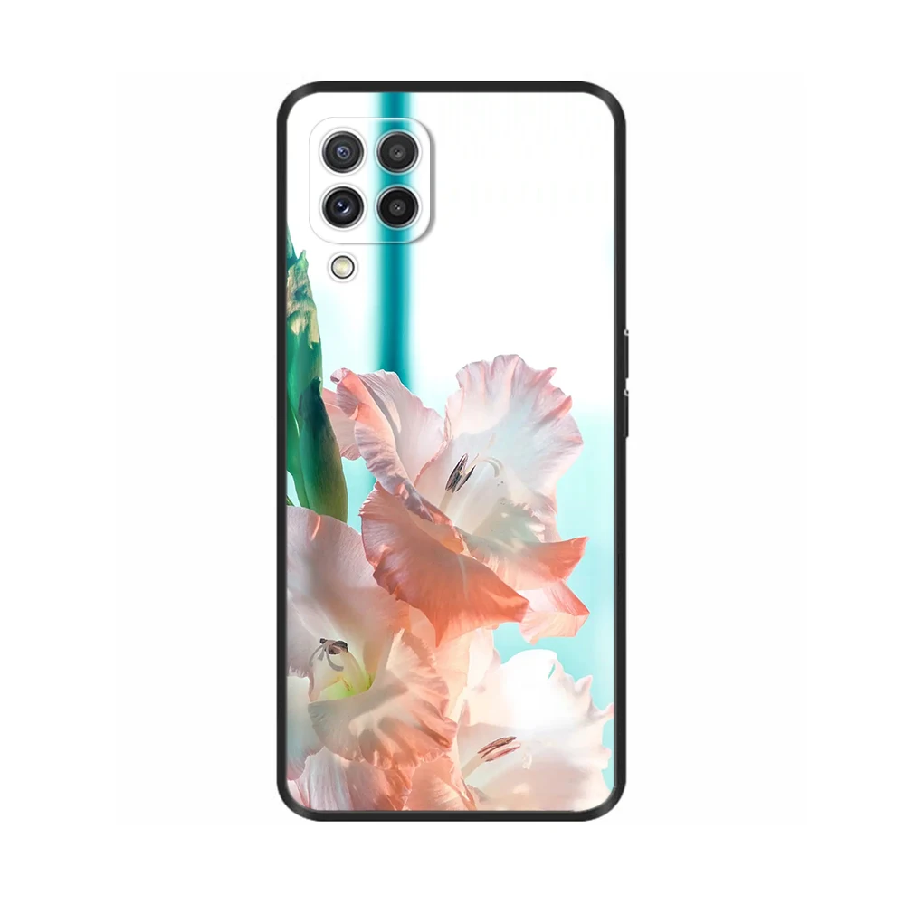 Floral Painted Silicone Protective Case - Elegant Bumper Cover