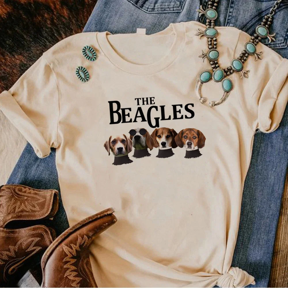 Beagle Tee Women Anime Graphic Funny Tee Female Graphic 2000S Clothes