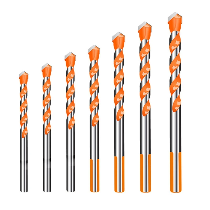 

7 Pcs Ultimate Drill Bits Drilling And Punching Work Kit For Ceramic Tile, Concrete, Brick, Glass