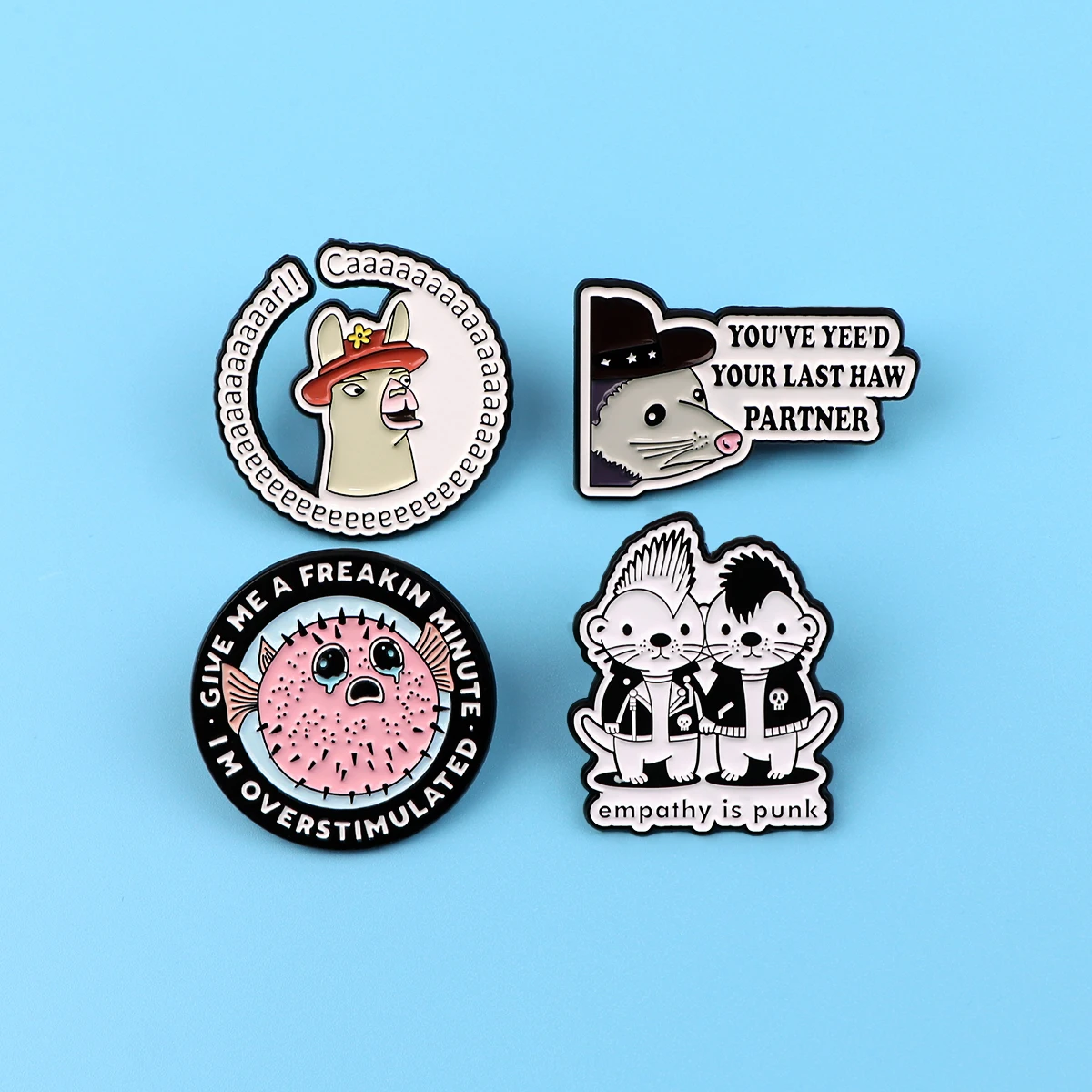 Quotations Series Enamel Pin Brooch for Backpacks and Accessories