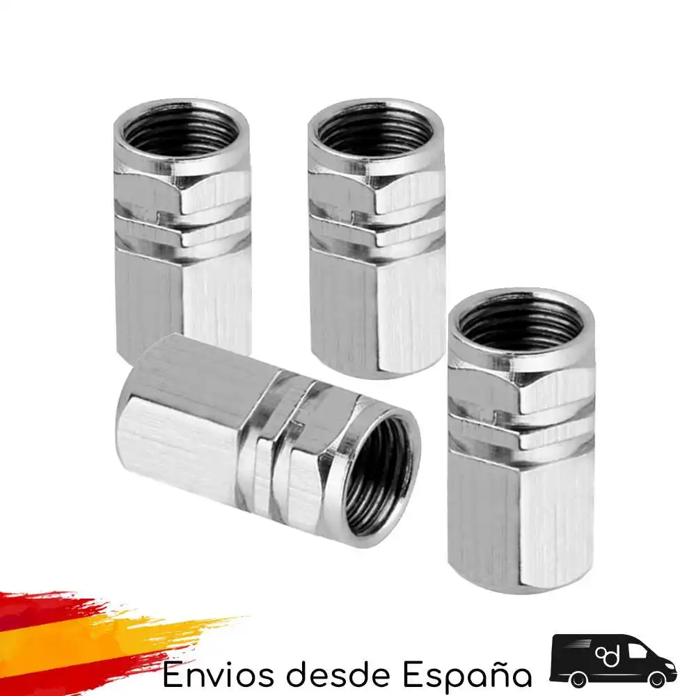 Tapones Metálicos de Aluminio Tapón para Válvula Schrader Ruedas Neumáticos Llantas Coches Bicis Motos Válvulas - AliExpress Automóviles motocicletas