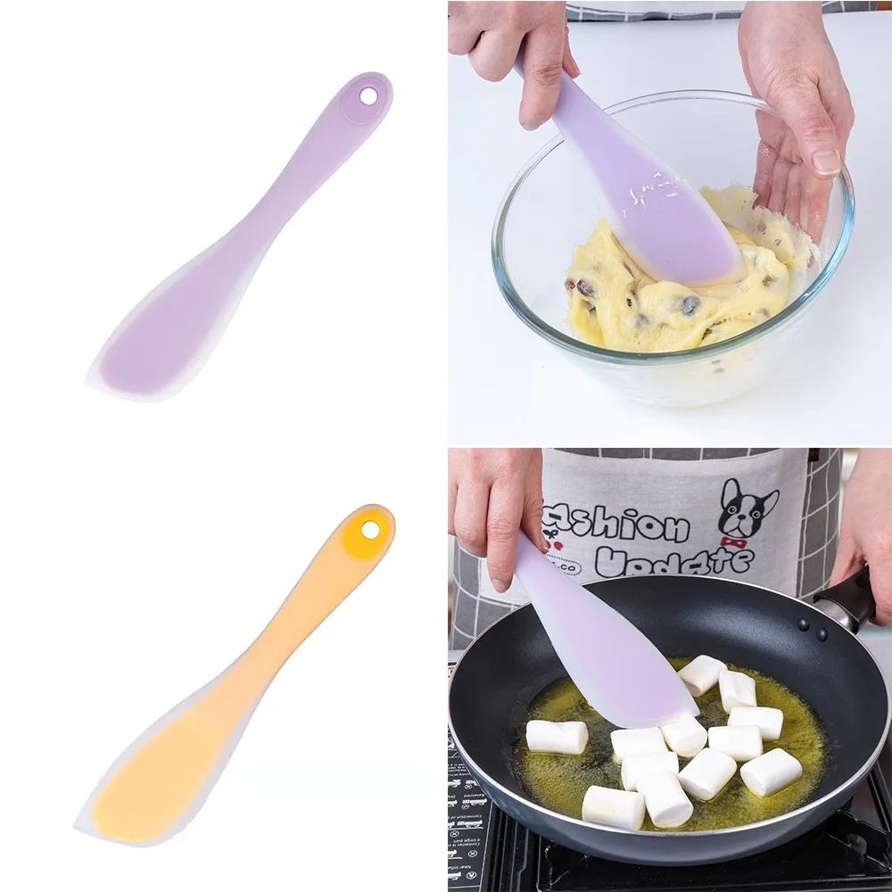 Durable Silicone Spatula All-Inclusive Silicone Scraper Non-deformable Baking Spatula Butter Scraper For Kitchen