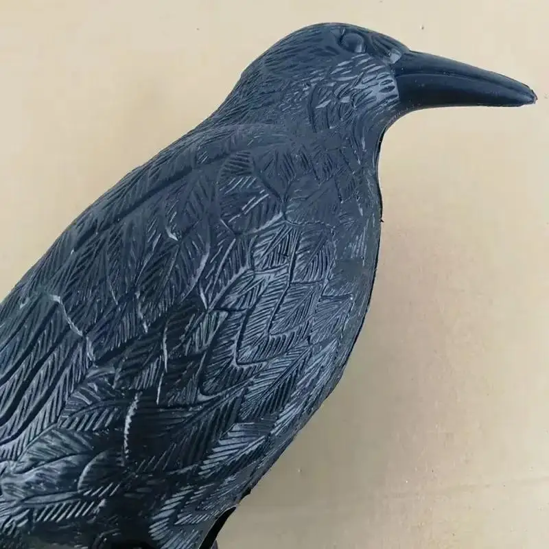 Simulation Crow Black Raven Bird Repellent Natural Pest Control Repellent Bird Raven Prop Scary Decor Party Halloween Crow Decor