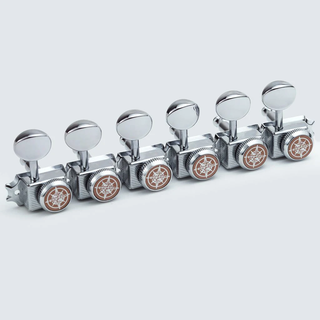 Vintage Nickel/Chrome Lock String Tuners Electric Guitar Machine Heads Tuners for ST TL Guitar Tuning Pegs