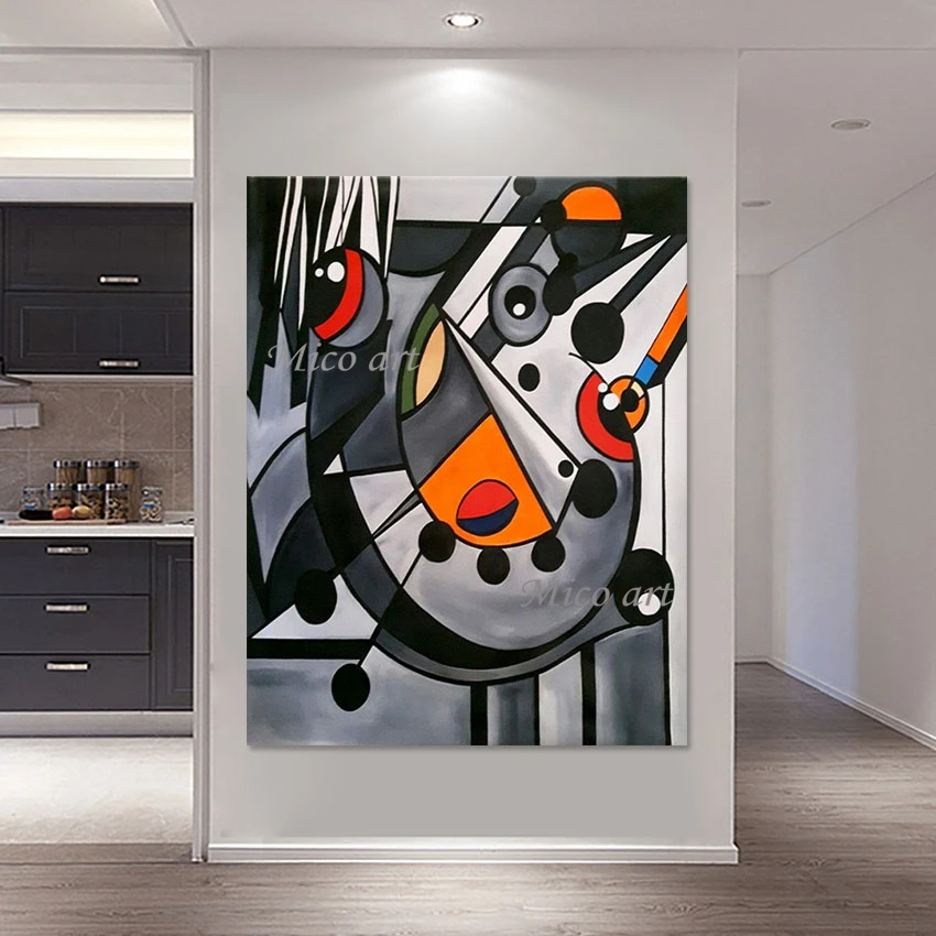 

Новое поступление, ручная работа, акриловый художественный холст, Прямая поставка, абстрактные современные картины, Безрамные настенные художественные картины для отелей