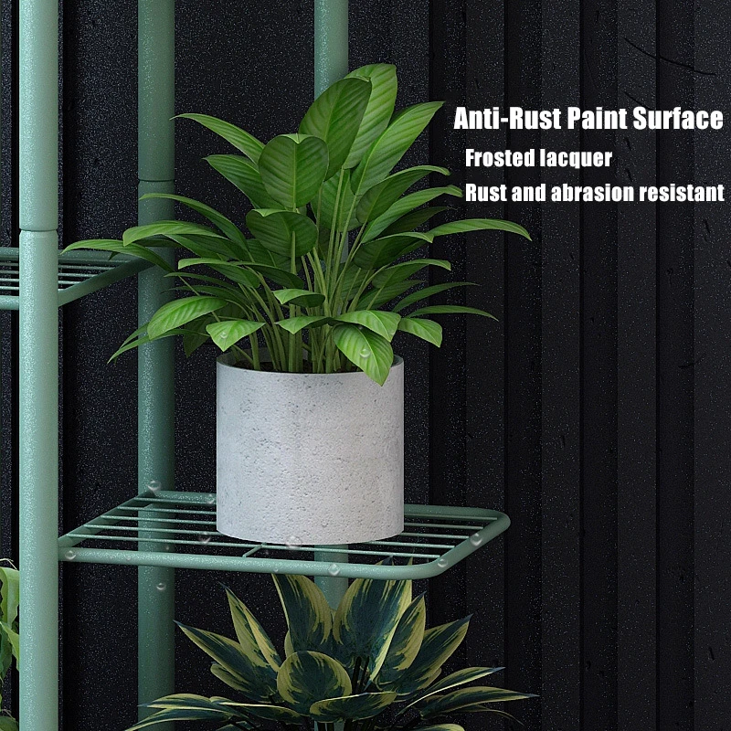Iron Shelves For Plant Multi-Storey Floor-To-Ceiling Balcony Pot Plant Stand Flower Rack Living Room Lobby Display Flower Stand plant stand,wooden flower shelf
