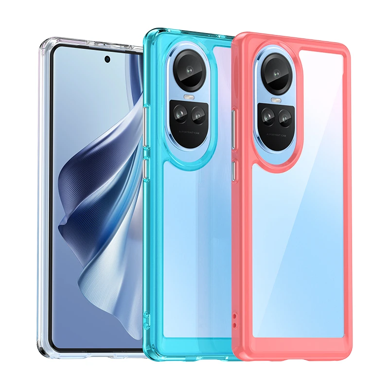 Custodia Trasparente Per Telefono Per Oppo Reno 10 5G Custodia Protettiva Colorata Custodia Posteriore Oppo Reno 10 5G Cover Per Oppo Reno 10 5G Globa