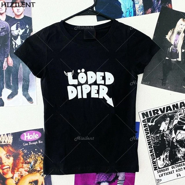 Loded Diper Shirt, Loded Diper Tshirt, Y2k Emo Tee Shirt