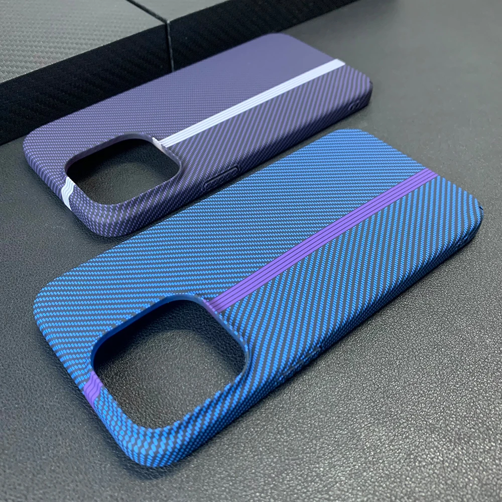 Premium Carbon Fiber Pattern Matte Armor Shockproof Case with Protective Bumper Cover