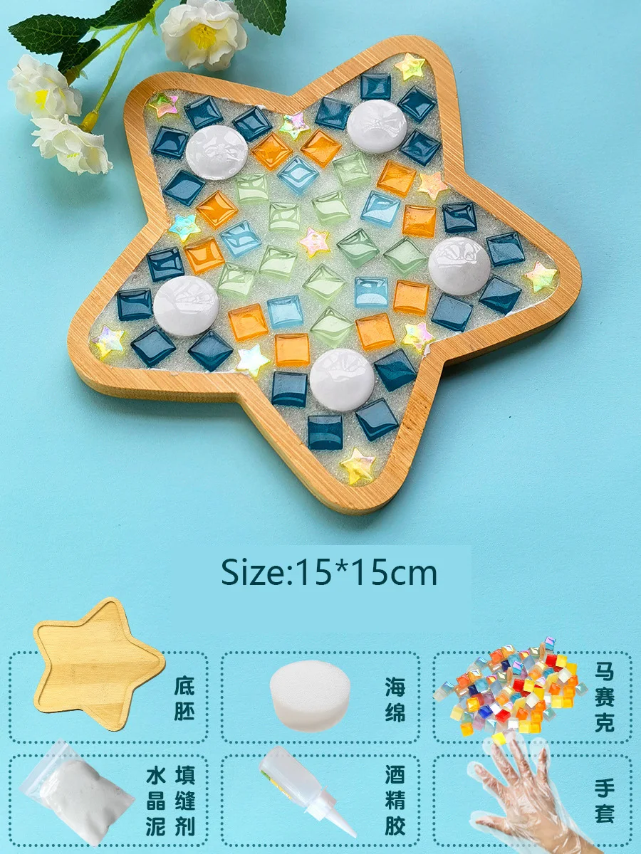 Handmade Bamboo Mosaic Coasters DIY Craft Kit