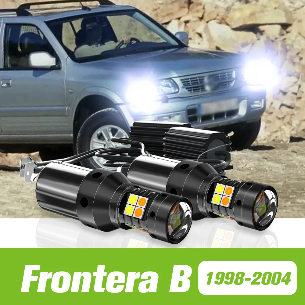 

2pcs For Opel Frontera B 1998-2004 Dual Mode LED Turn Signal+Daytime Running Light DRL 1999 2000 2001 2002 2003 Accessories