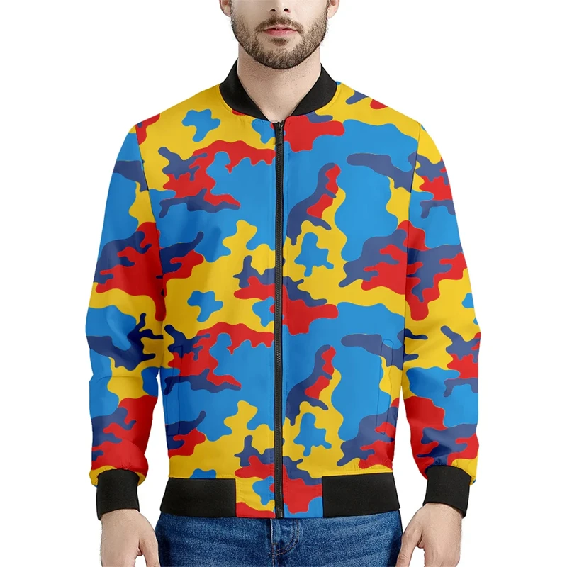 thumbnail image 1 of Sudadera con estampado de camuflaje para hombre y mujer, con cremallera, sudadera con estampado 3D, chaqueta de moda, ropa de gran tamaño, ropa deportiva informal, tops de bosque, prendas de vestir, 1 of 5