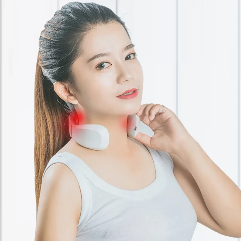Electric Pulse Neck Massager Cervical Massager Muscle Relax Relaxation Therapy Shoulder Deep Tissue Massage with Remote Control