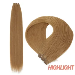 Smooth Ombre Brown Synthetic Hair Weaving Extensions - 32inches 80cm (Highlight ---L)