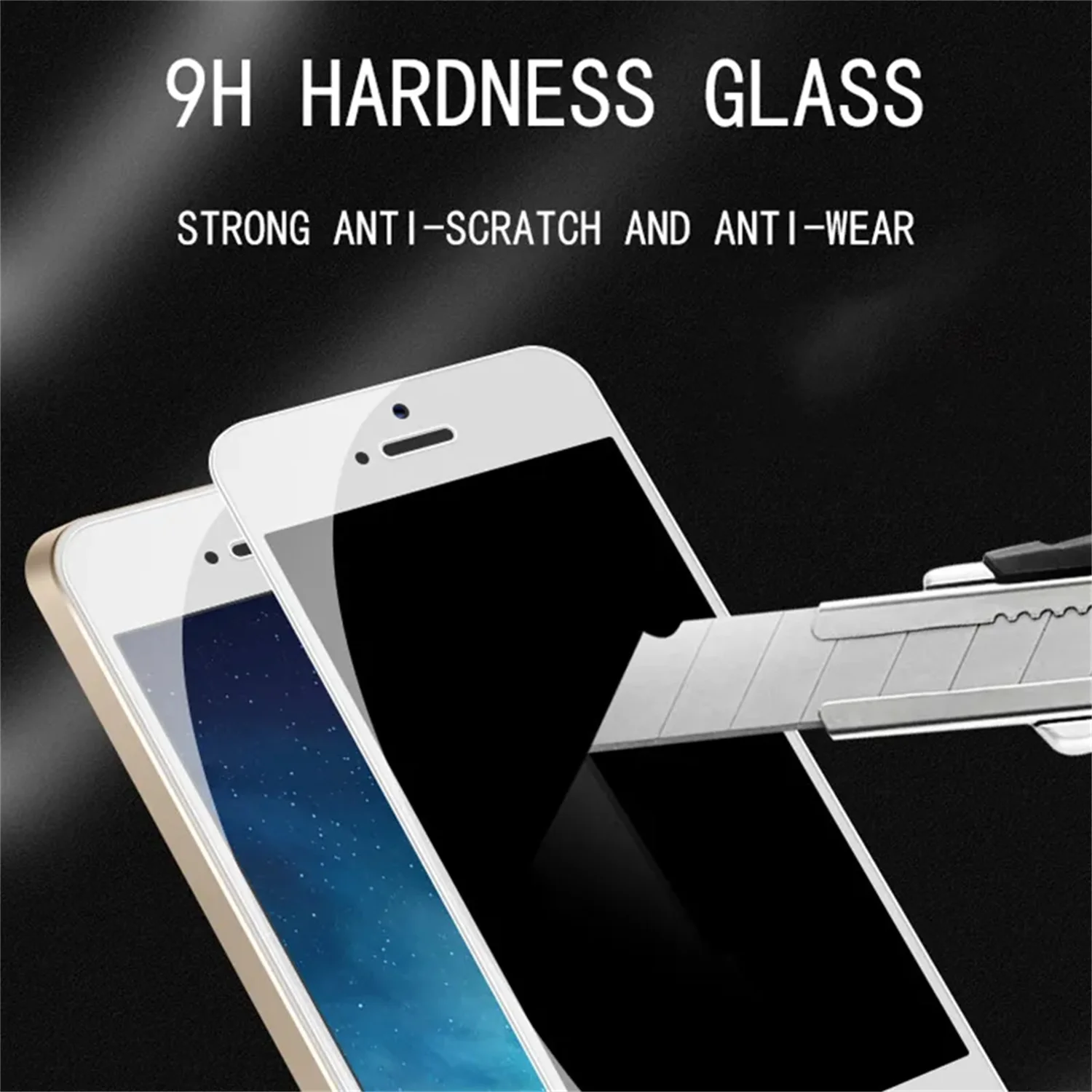 Pellicola salvaschermo 9H per Apple iPhone 4 4s 5 5S 5c SE 2016 2/4 pezzi vetro temperato HD - immagine 2